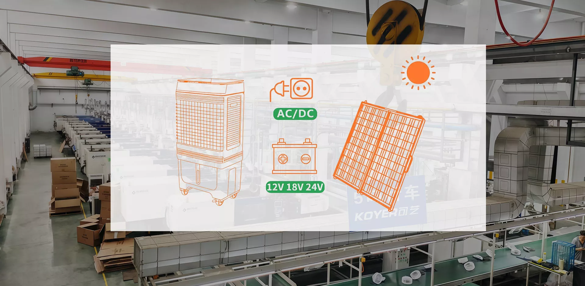 Răcitor de aer 12V AC DC Vânzare directă din fabrică