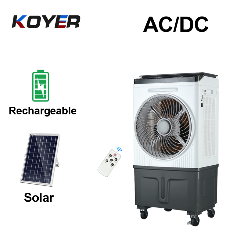 Ventilator solar reîncărcabil pentru răcire cu aer